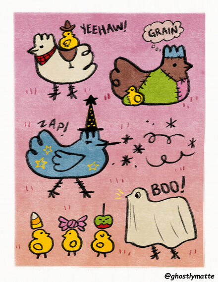Page art ✦ Coop Zine: Fowl (2025)