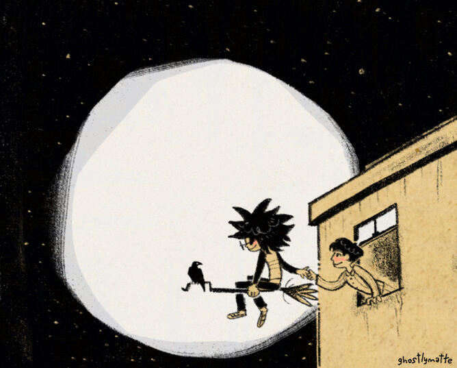 An illustration featuring two boys, who are just not ready to say goodbye just yet. ✦ Editorial art ✦ Queer Fantasy