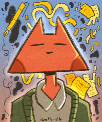 Character card designs: Coworkers at the Midstellar Market mini series ✦ Personal Work