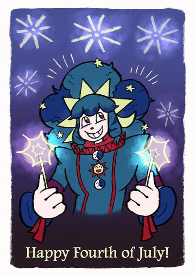 Promotional art ✦ Funzie's Carnival ✦ Fourth of July promotional art, to promote the project.