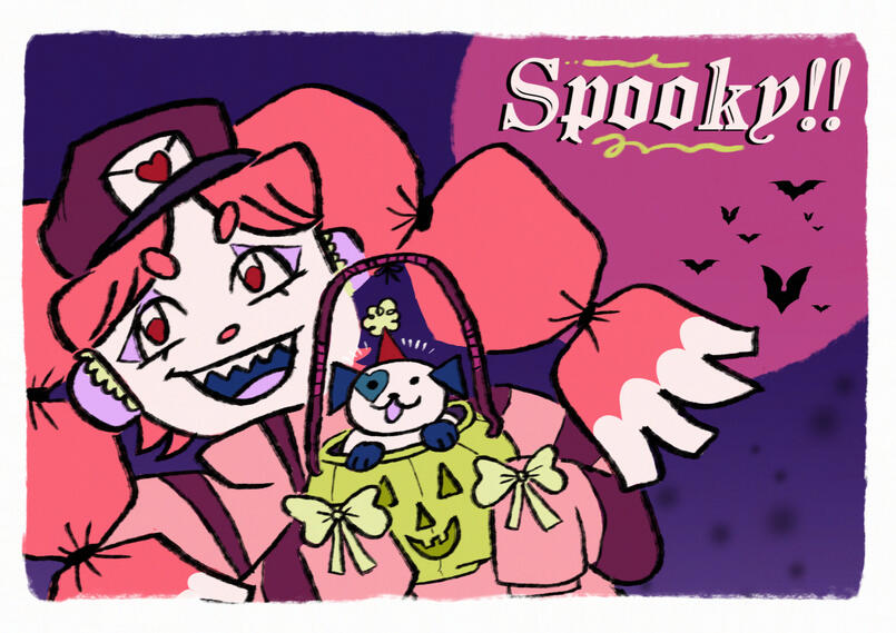 Promotional art ✦ Funzie's Carnival ✦ Halloween promotional art, to promote the project.